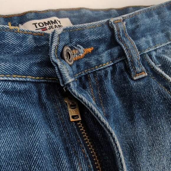 Tommy Jeans Men's Blue Denim Jeans Straight Loose Fit Big Logo, 36W/34L - Picture 3 of 10